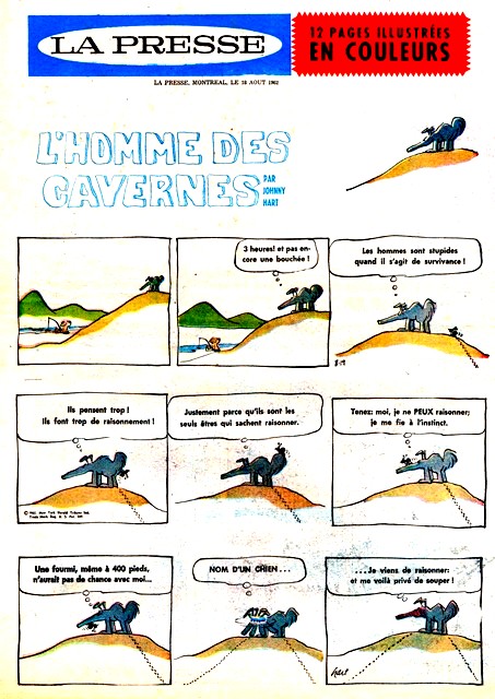 Homme caverne couvert