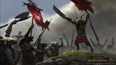 Reagrupando al rebaño Hombres Bestia por Milek Jakubiec Warhammer Total War.jpg