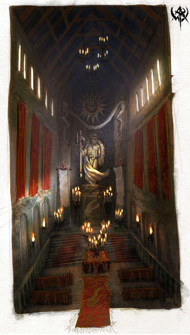 Gran Templo de Sigmar zona de culto por Jonathan Kirtz Warhammer Online