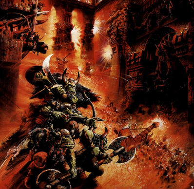 Warhammer Asedio por Geoff Taylor Orcos