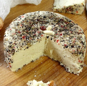 Raw almond cheese