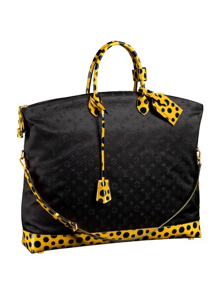 File:Yayoi Kusama x LV - Monogram nylon Dots-Infinity lockit GM bag (2).jpg