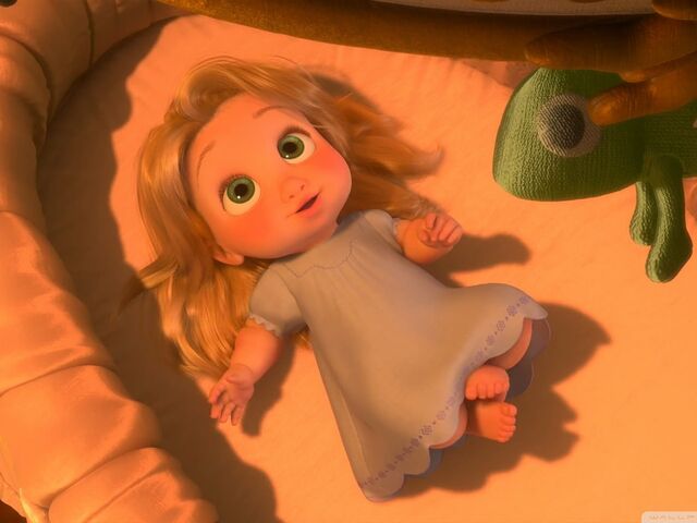 Archivo:Baby rapunzel-Tangled 2010 animated wallpaper 1280x960.jpg