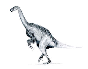Erlikosaurus feathered