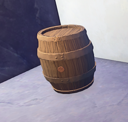 Medium Barrel prop placed