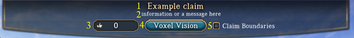 Landmark Claim Drop Down Window