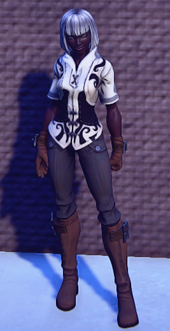 Pathfinders Gear White equipped