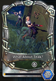 What about teak