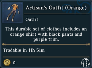 Artisans Outfit Orange examine