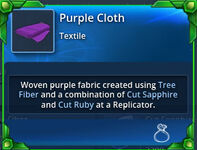 Purple-cloth