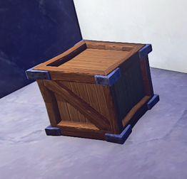 Wooden Crate prop placed