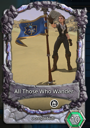 All those who wander