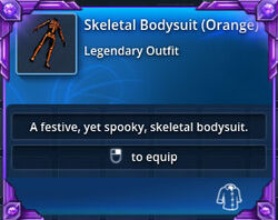 Skeletal-bodysuit-orange