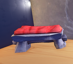Stone Bench prop placed