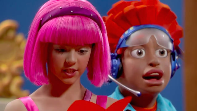 File:Nick Jr. LazyTown Pixel and Stephanie 16 - Purple Panther.png
