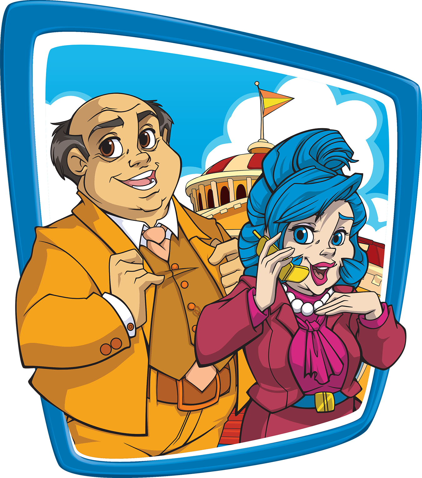 Image Nick Jr Lazytown Navigation Mayor Meanswell And Bessie Busybodypng Lazytown Wiki 