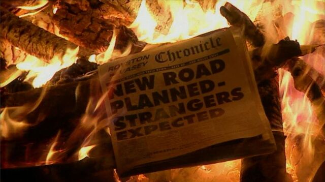 File:New Road newspaper headline.jpg