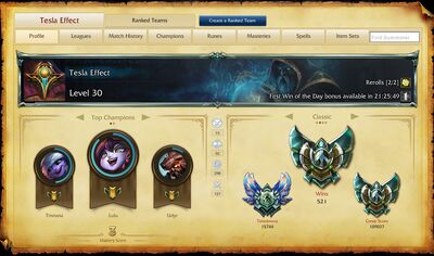 PVP.net Summoner profile 01