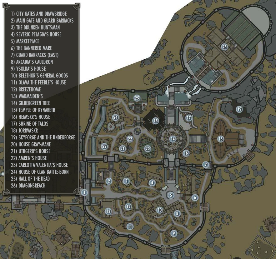 Image Whiterun city map.png Legacy of the Dragonborn FANDOM