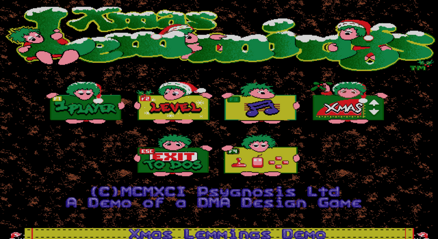 File:XmasLemmings91-92 Title.png