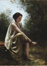 Corot Jean-Baptiste-Camille-Wounded Eurydice