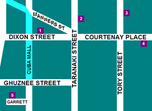 Te Aro map