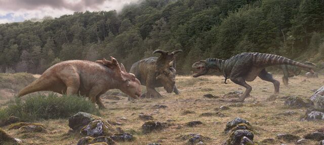 File:Pachyrhinosaurus-vs-gorgosaurus-in-1000-years-after-people.jpg