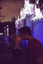 Ryan and Dove kissing