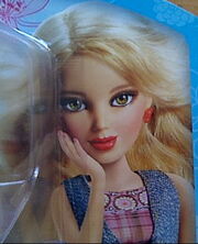Blonde wig graphic cropped