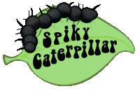 Spiky caterpillar logo
