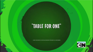 Table For One