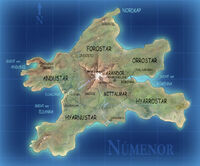 Karte von Númenor