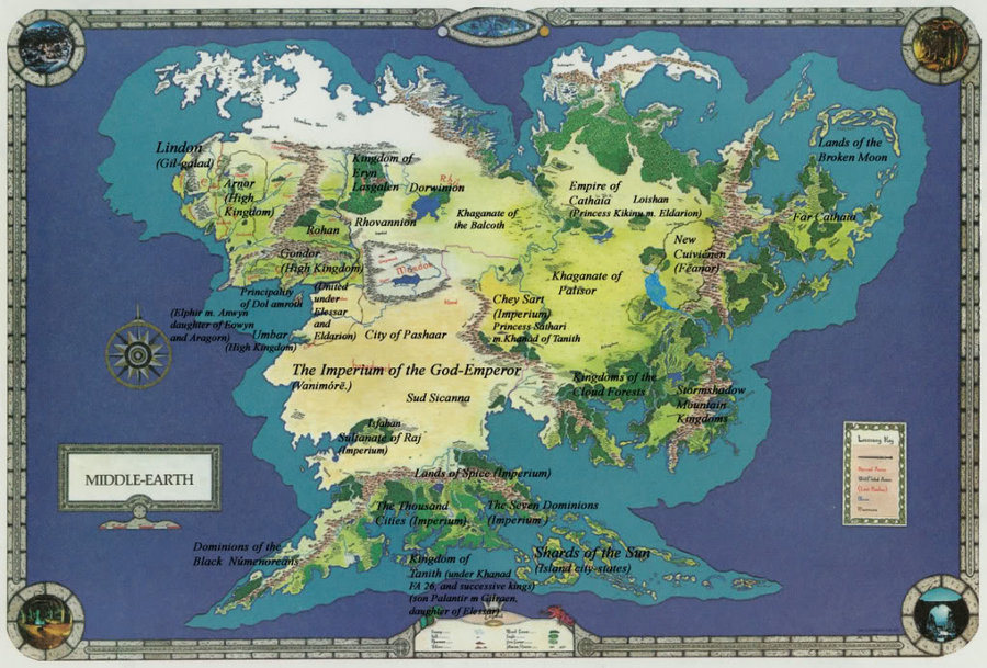 Image - Map of arda .jpeg  The Lord of the Rings 