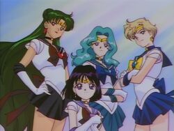 Sailor Moon Sailor Stars Outer Senshi in the Ending