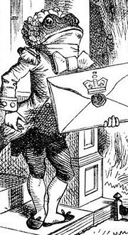 The Fish Footman and the Frog Footman from -Alice’s Advebfntures in Wonderland- (1865)