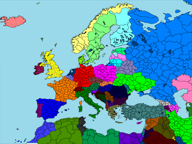 Archivo:Europe Map with regions.png