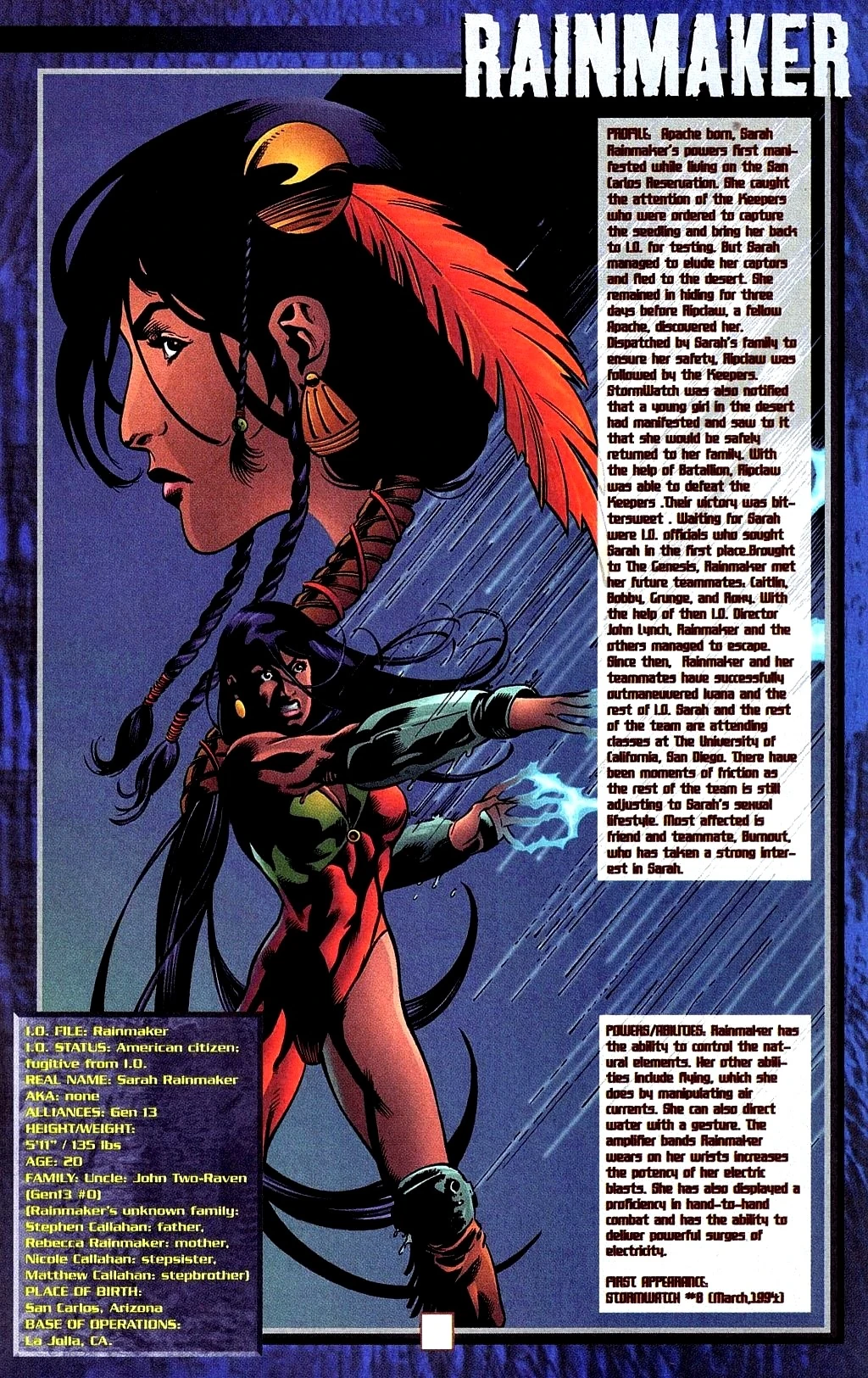 Sarah Rainmaker (Wildstorm Universe)/Gallery DC Database Fandom