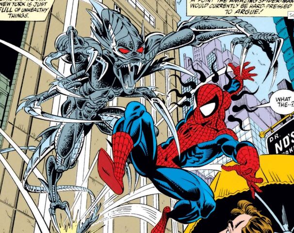 File:Spider-Slayer Mark X and Peter Parker (Earth-616) from Amazing Spider-Man Vol 1 368 001.jpg