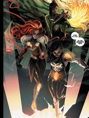 File:Aldrif Odinsdottir (Earth-616), Sera (Earth-616), Leah (Earth-15513) and Thori (Earth-616) from Angela Queen of Hel Vol 1 5 001.jpg