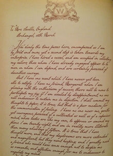 Walton's letter