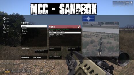 Squad dialog