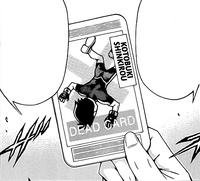 Shinkirou sealed in a card