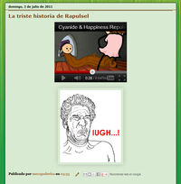 Iugh que asco meme primera publicación
