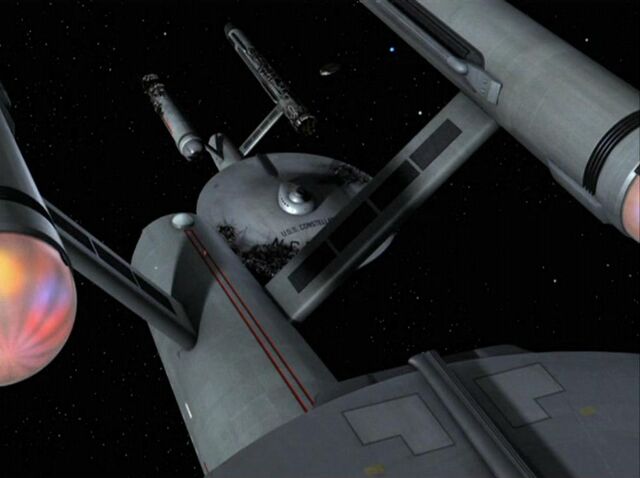 File:USS Enterprise takes the USS Constellation in tow, remastered.jpg