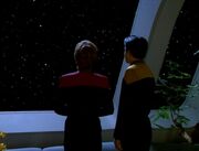 Janeway und Kim sinnieren über längst vergangene Zeiten