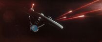 USS Enterprise firing on Narada