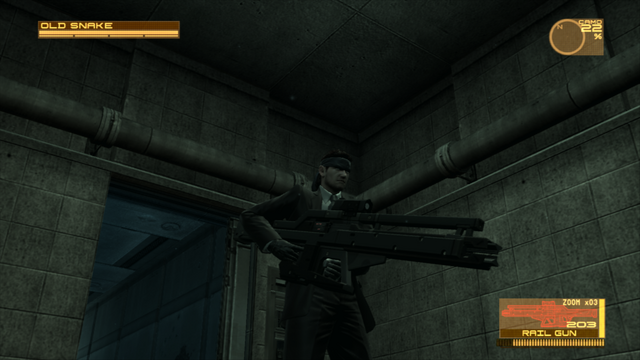 File:Snake using a Rail Gun (Metal Gear Solid 4).png
