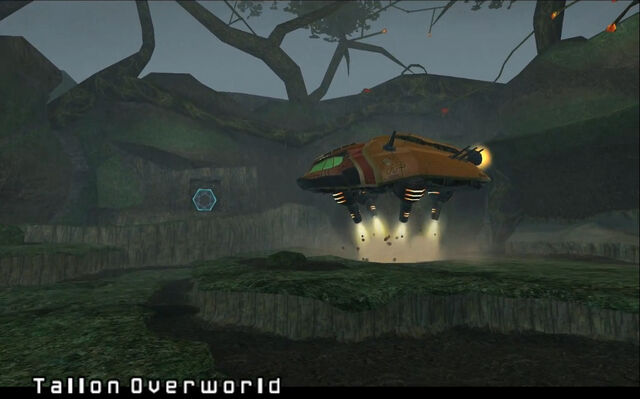 File:Samus Hunter Class Gunship Tallon Overworld Landing Site Dolphin HD.jpg