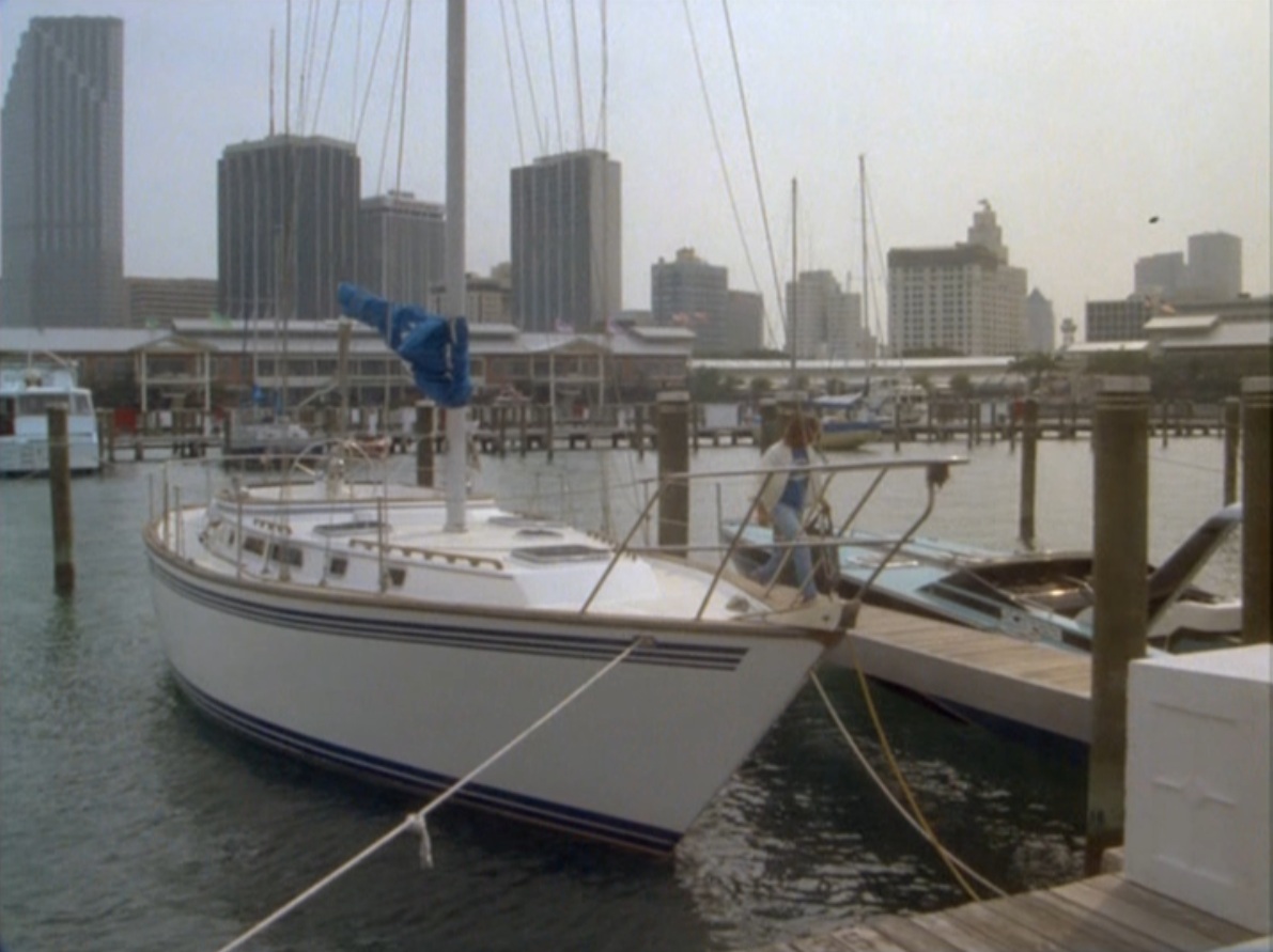 sailboat in miami vice