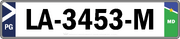 Garonnelicenseplate